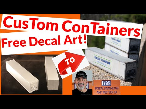 Freelance Model Railroading Tips   Custom Containers  Free Decal Art