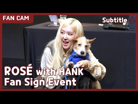 [SUB] ROSÉ 'rosie' Fan Sign Event @YG SELECT #FanCam (21/12/2024)