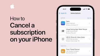 How to cancel a subscription on your iPhone | Apple Support