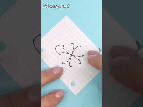 Как легко нарисовать объемный рисунок #shorts How to draw 3d drawing easy (flower illusion)