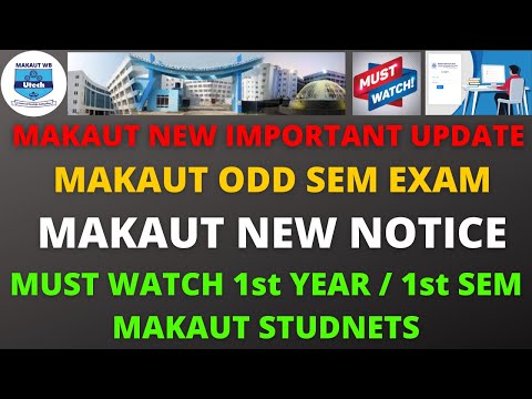 MAKAUT  New Important Notice  |  Makaut Odd Sem Exam