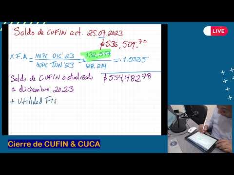 Cierre de CUFIN (UFIN Negativa) y CUCA a mano