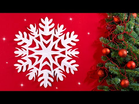 How to Cut a Beautiful Christmas or New Year Snowflake in 5 Minutes | Easy Paper Craft Tutorial