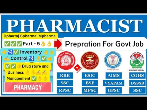 Drug Store and Business Management | inventory control | #esic #dsssb  #rrb #pharmacist #govtjobs