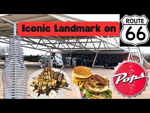 Pops Tour & Review - Food, Fuel & Fizz - Yankee Okie Episode 1 #route66 #oklahoma #foodvlog #food