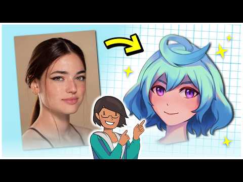 How to Draw Anime Girl FACES ✨ Semi-Realistic to Super-Stylized