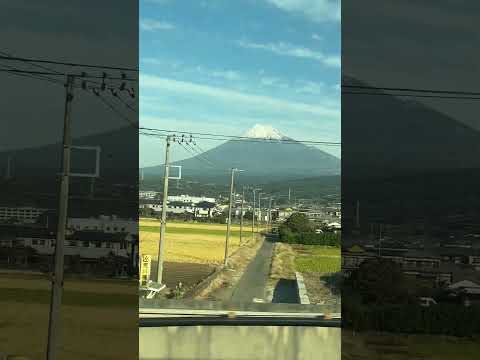 富士山🗻側面 #日本之旅 #鉄道 #新幹線 #日本百景 #日本自由行 #train #日本旅遊 #travel