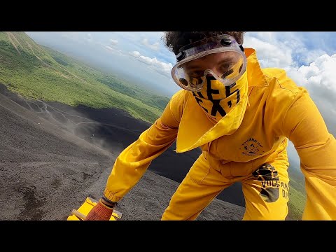 I Surfed Down an Active Volcano in Nicaragua! 🇳🇮