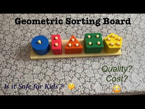 Kids Geometric Sorting Board - Product Review | Educational Toy| #amazon #trending #youtube