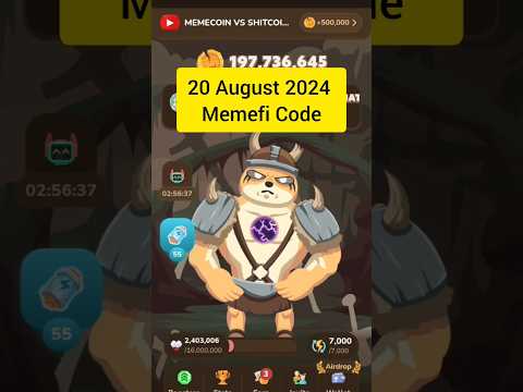 Memefi Screat Tap Combo 20 August #shorts #memefi #dailycombo