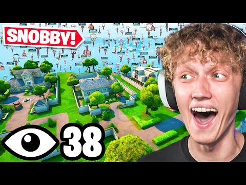 I Got 40 Players To Land At SNOBBY SHORES In Fortnite Reload!