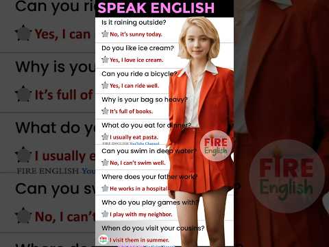 🥰How to speak English fluently? Daily use English question answer practice #englishquestioansanswers