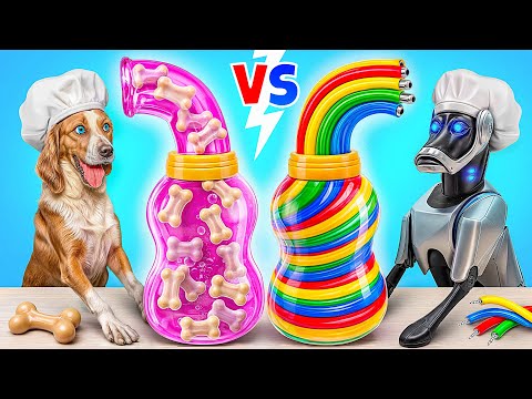 Me vs Grandma Cooking Challenge with Dog | Funny Kitchen War by Multi DO Smile