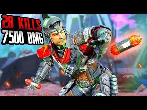 FUSE 28 KILLS AND 7500 DAMAGE WAS AMAZING (Apex Legends Gameplay)