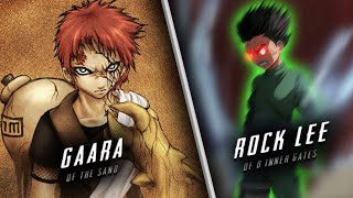 naruto shippuden - rock lee vs gaara  HD 4K