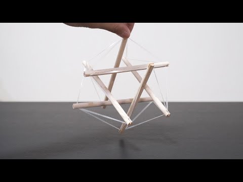 棒が浮いてる！？ テンセグリティって知ってる？ Tensegrity