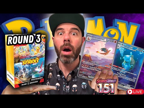 🔴Pokemon STORE OPENINGS + SURGING SPARKS GIVEAWAYS LIVE! Watch and Win Now! Round 2!