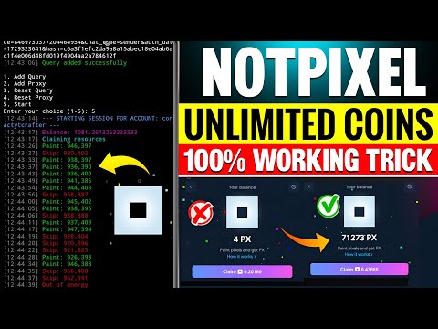 Unlimited PX Coin In NotPixel | Unlimited NotPixel Coin Trick 100% Working | NotPixel Airdrop