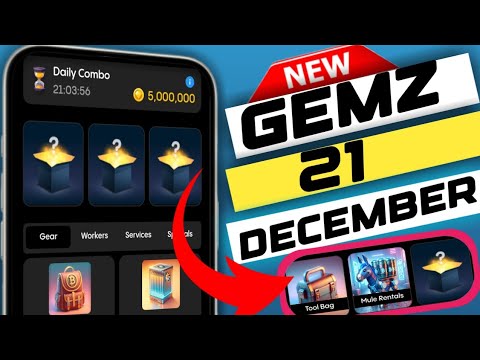 gemz daily combo today 21 december | gemz | gemz daily code combo today | gemz daily combo today