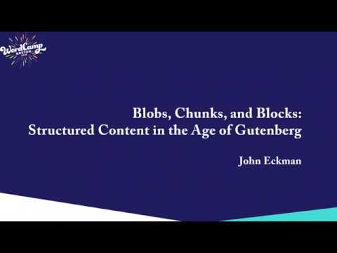 Structured Content in the Age of Gutenberg