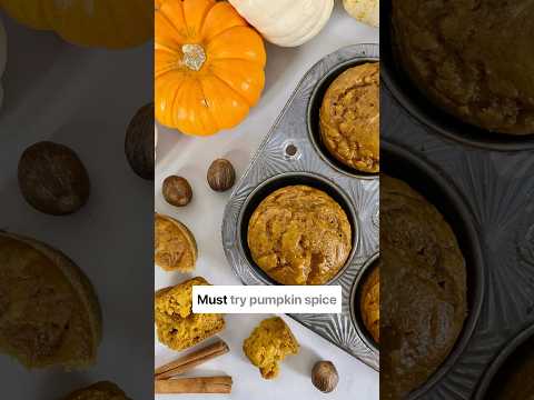 Best Ever Pumpkin Spice Muffins Healthy No oil or butter!