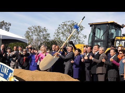 Foothill Gold Line from Glendora to Montclair Groundbreaking Ceremony