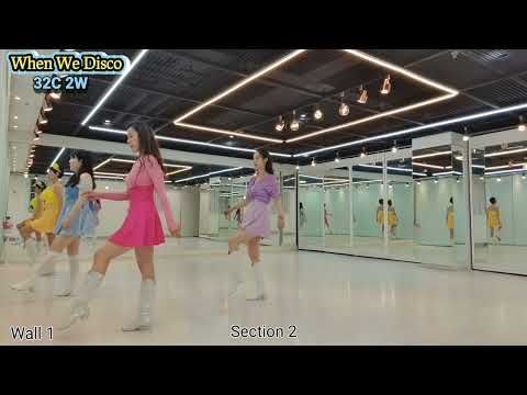 When We Disco line dance | 스텝설명 teach | 초급 Beginner | 사)라인댄스 위더스 코리아 협회