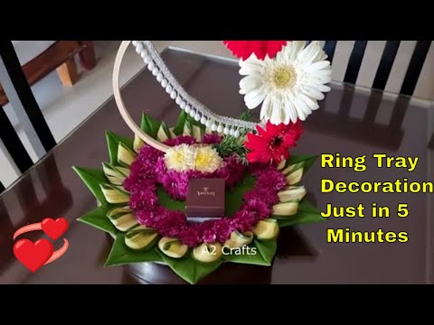 Enggagement Ring Tray Decoration 😍 Eco friendly Ring Platter 💍 Decoration