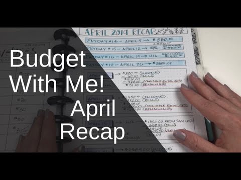 Budget With Me - April Household Budget Recap