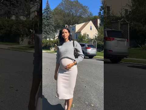 FALL OUTFIT: Let’s get dressed while 30 weeks pregnant! #trending #fashion #viral #mom #style #ootd