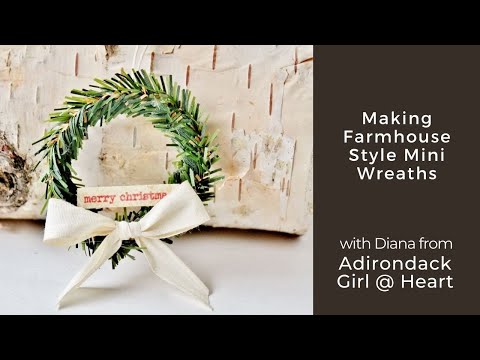 MINI PINE WREATHS - Farmhouse Style Wreaths to Sell