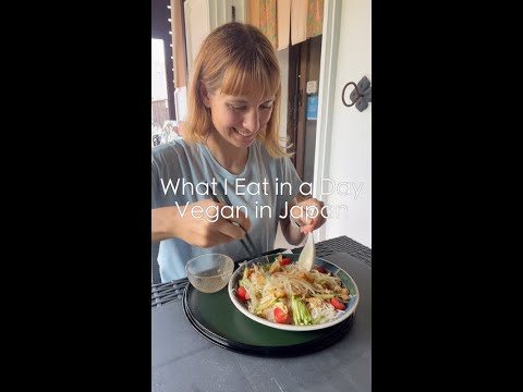 What I Eat in a Day as a Vegan in Rural Japan - My Life in Japan #shorts