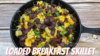 Simple & Delicious Breakfast Skillet | Breakfast Skillet Recipe | Sausage, Eggs, Potatoes & Bacon |