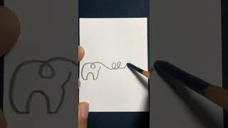 Elephant love || khunman #shorts #youtubeshorts #viral #share #subscribe #art #drawing #cute