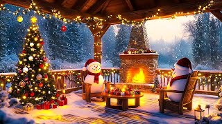 Warm Christmas Ambience 🔔 Soothing Christmas Carol For a Cozy Winter Night ☃️