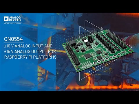 CN0554: 10V Analog Input and 15V Analog Output for Raspberry Pi