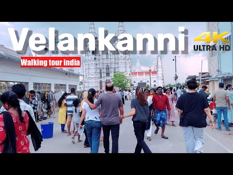 Walking tour india - velankanni tsunami survival town- 4k 60fps 2024