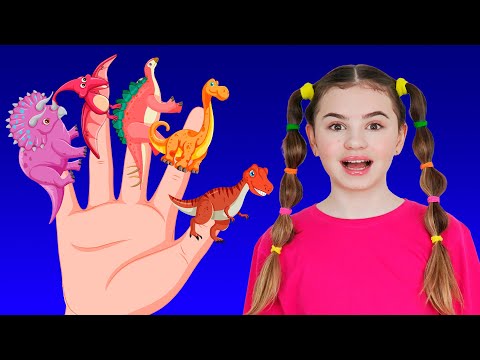 🦖 Dino Finger Family 🖐More Kids Songs | Nursery Rhymes