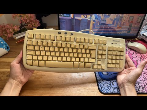 Comprei um Teclado Antigo da Microsoft de 24 anos