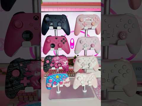 Mega Game Controller Stand! Holds 16 #pinkgamingsetup #gamingroom #gamingaccessories #shorts