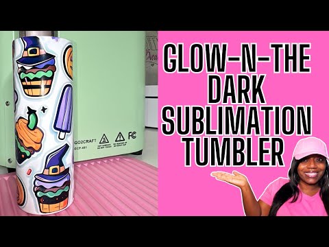 Glow in the Dark Tumbler + Go2Craft Auto Tumbler Press = Next Level Crafting