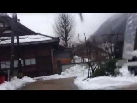 雪道　japan travel snow