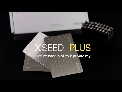 XSEED Plus Crypto Seed Storage, Crypto Stainless Steel Wallet