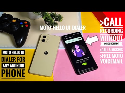 call recording without announcement with moto helloui dialer