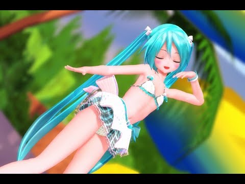 【MMD】DEEP BLUE TOWNへおいでよ「水着あぴミク」【1080p・60fps】