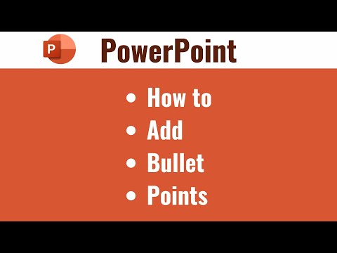 How to Add Bullet Points in PowerPoint