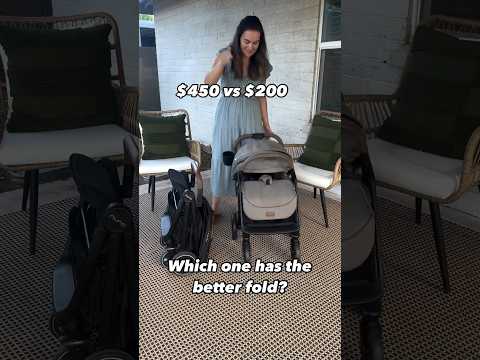 Nuna TRVL vs Joie Nutmeg - which has the better fold? #shorts #nuna #stroller #baby