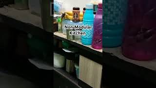 Non Modular Kitchen Tour || #kitchen #nonmodularkitchentour #ytshorts #shortvideo #shorts