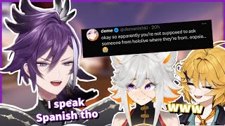 Hakka got asked to Doxx his country on stream!【Holostars EN | Banzoin Hakka】