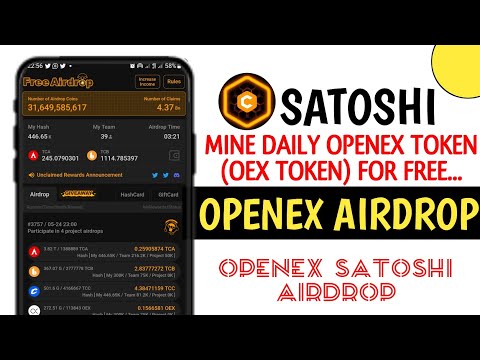 OpenEX Satoshi Airdrop || Claim Daily Free OEX Token on Satoshi BTCs App || OpenEX Withdraw Update!!